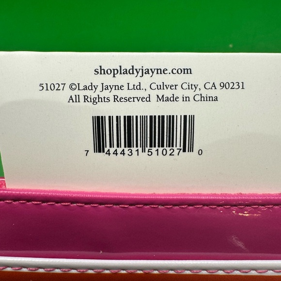 Vinyl Credit Card Wallet - Sketched MultiColors Stripes 3 card Pockets NWT - Picture 10 of 12